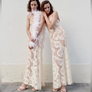 NWT Zara Lace Long Slip Dress